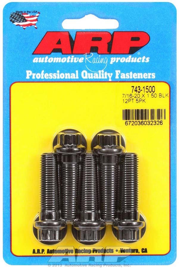 ARP 743-1500 Bolt Kit - 12pt. (5) 7/16-20 x 1.500