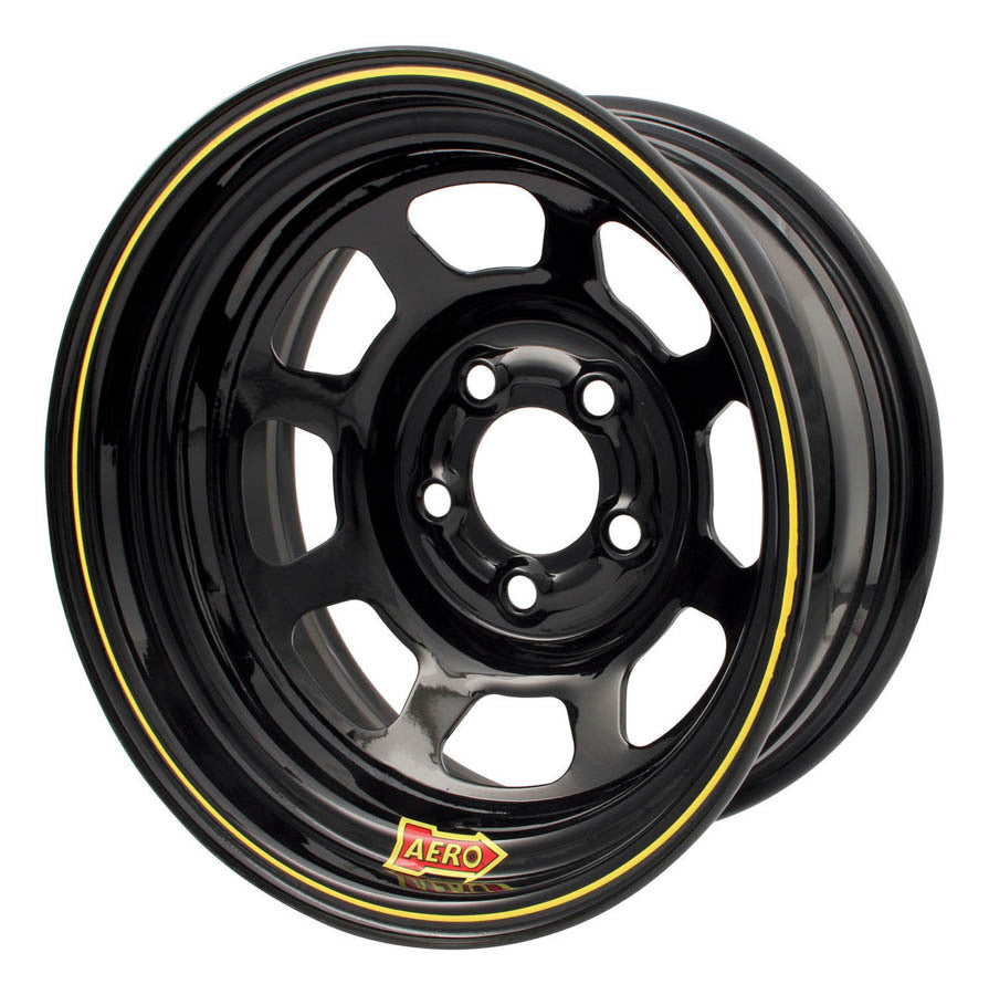 AERO RACE WHEELS 50-105040 15x10 4in. 5.00 Black