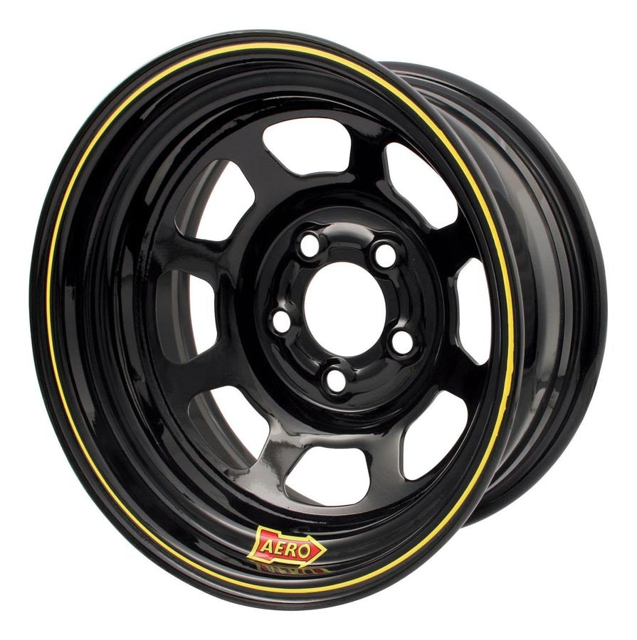 AERO RACE WHEELS 50-184740 15x8 4in. 4.75 Black
