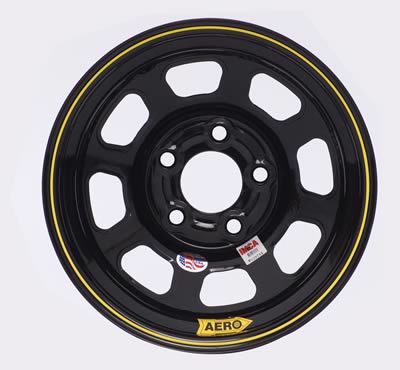 AERO RACE WHEELS 52-184520 15x8 2in 4.50 Black