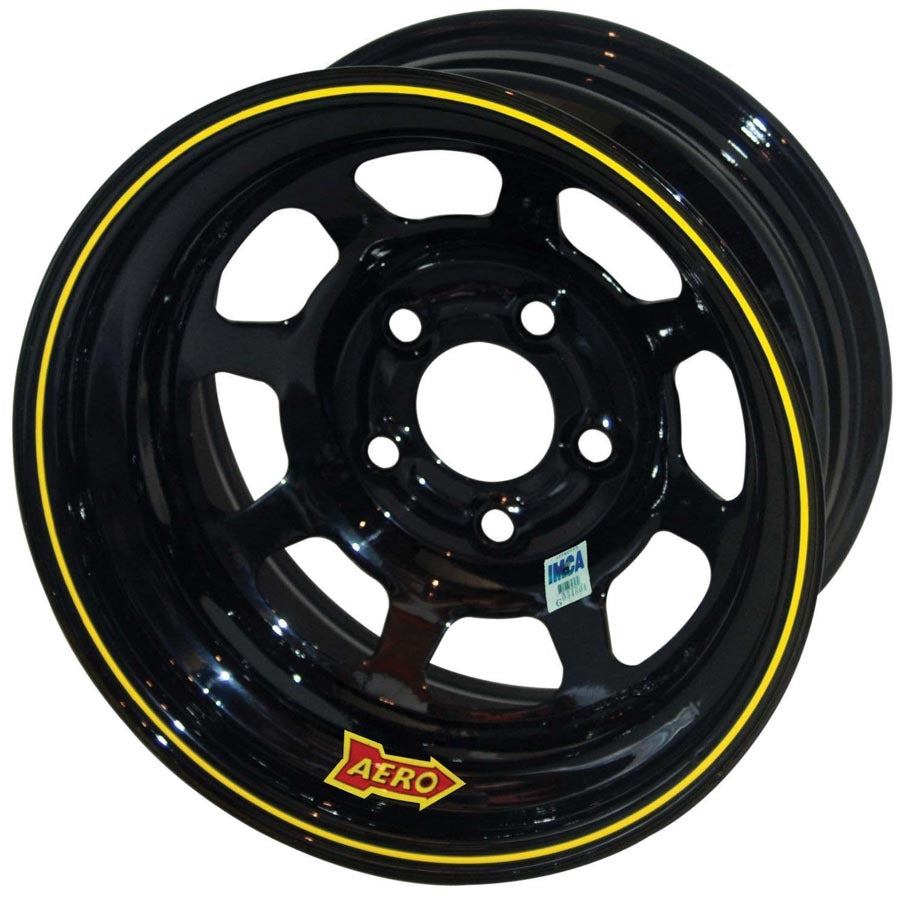 AERO RACE WHEELS 52-184720L 15x8 2in 5x4.75 Black LR