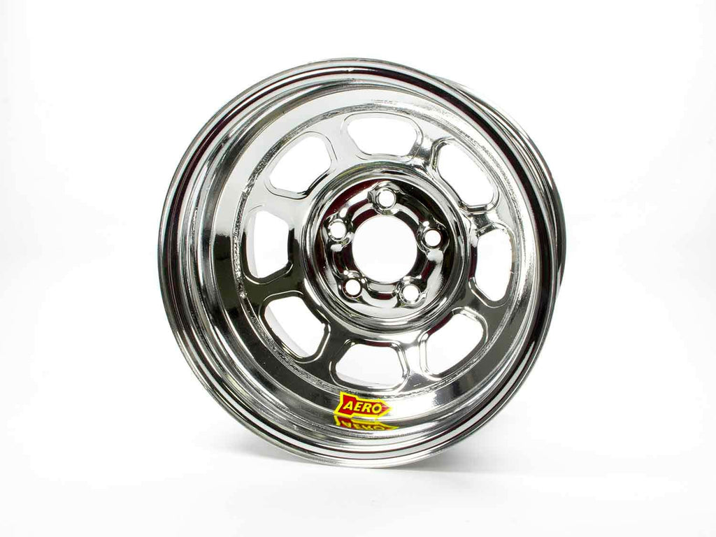 AERO RACE WHEELS 56-284710 15x8 1in 4.75 Chrome Spun Extreme Bead