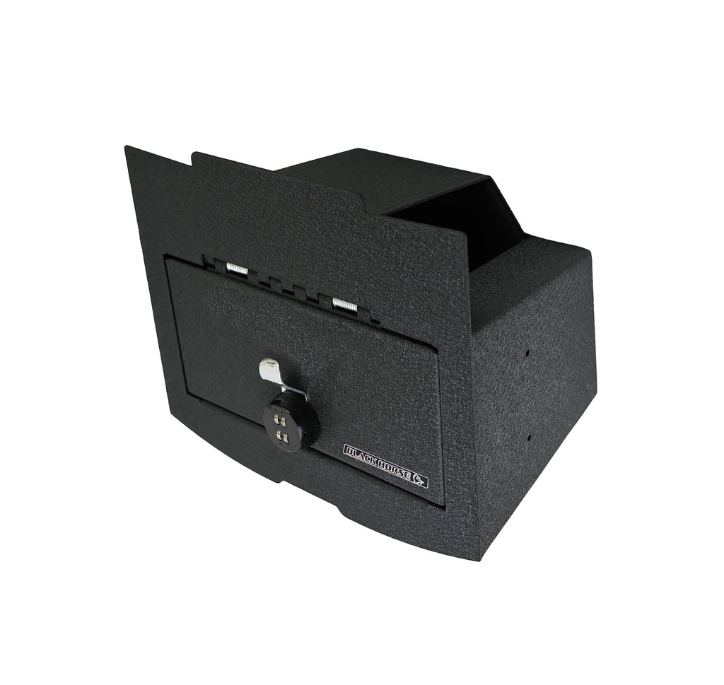 Black Horse Off Road ASDR01 Center Console Safe for Select Dodge Ram 1500, Dodge Ram 2500, Dodge Ram 3500, Ram 1500, Ram Classic, Ram 2500, Ram