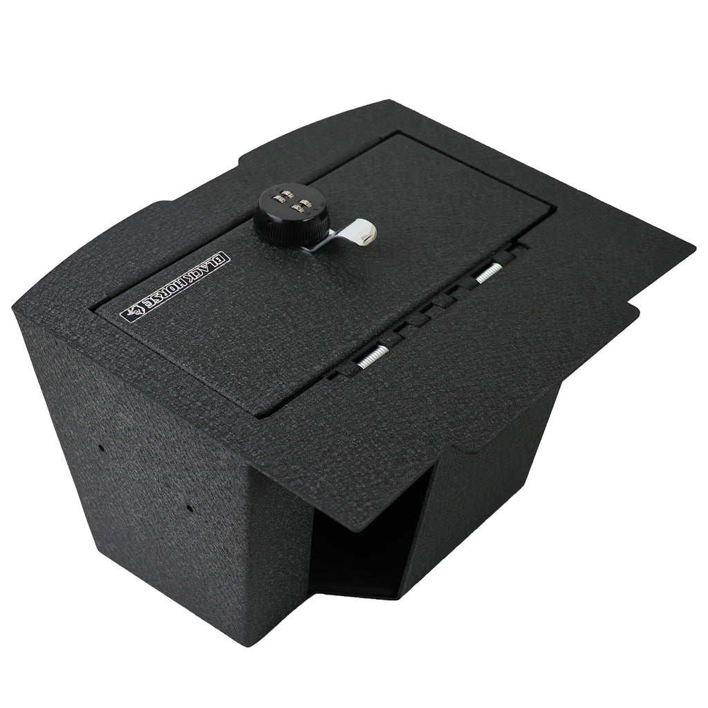 Black Horse Off Road ASDR01 Center Console Safe for Select Dodge Ram 1500, Dodge Ram 2500, Dodge Ram 3500, Ram 1500, Ram Classic, Ram 2500, Ram