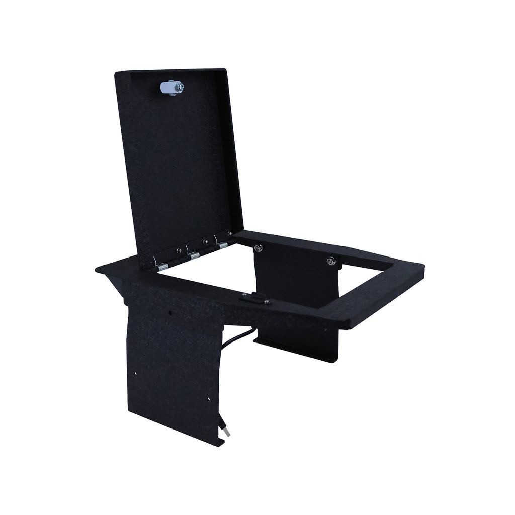 Black Horse Off Road ASFF05 Center Console Safe for Select Ford Expedition, Ford F-150, Ford F-250 Super Duty, Ford F-350 Super Duty, Ford F-450 Super Duty