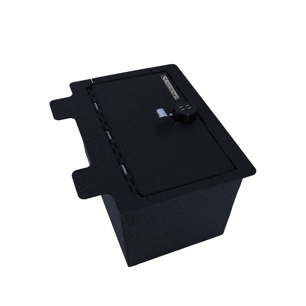 Black Horse Off Road ASGM01 Center Console Safe for Select Chevrolet Silverado 1500, Chevrolet Silverado HD, Chevrolet Silverado HD, GMC Sierra 1500, GMC Sierra HD, GMC Sierra HD