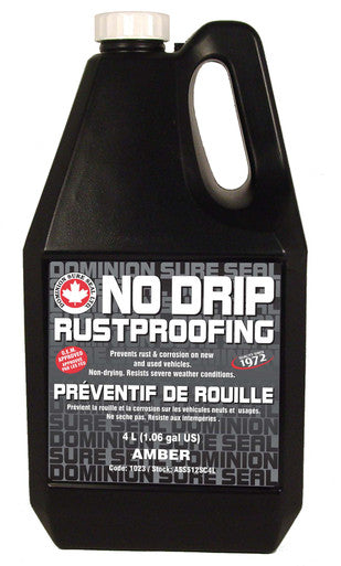 Dominion Sure Seal ASS512SC4L No Drip Rust Proofing - Amber 4L/1.06 Gal