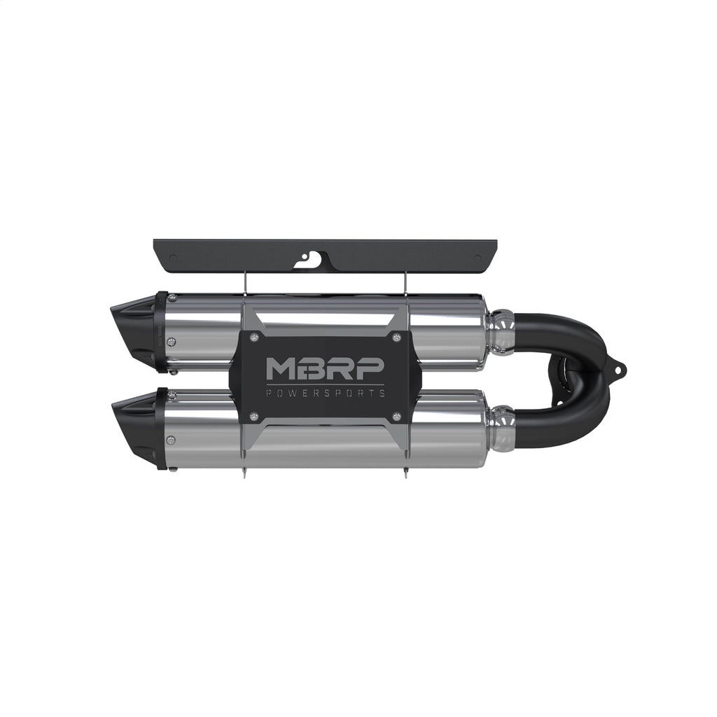 MBRP Exhaust AT-9518PT ATV Exhaust System With Performance Muffler for Select Polaris RZR Turbo S, Polaris RZR Turbo S Lifted Lime LE, Polaris RZR Turbo S Velocity, Polaris RZR Turbo S4, Polaris RZR Turbo S4 Lifted Lime LE, Polaris RZR Turbo S4 Velocity,