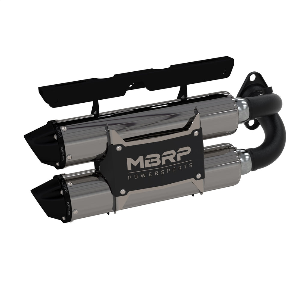 MBRP Exhaust AT-9522PT ATV Exhaust System With Performance Muffler for Select Polaris RZR RS1, Polaris RZR XP 1000, Polaris RZR XP EPS, Polaris RZR XP EPS DYNAMIX Edition, Polaris RZR XP EPS High Lifter Edition, Polaris RZR XP EPS Ride Command Edition,