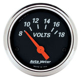 AUTOMETER 1483 2-1/16 D/B Voltmeter Gauge 8-18