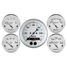 Load image into Gallery viewer, AUTOMETER 1650 Old Tyme White Gauge Kit w/GPS Speedo