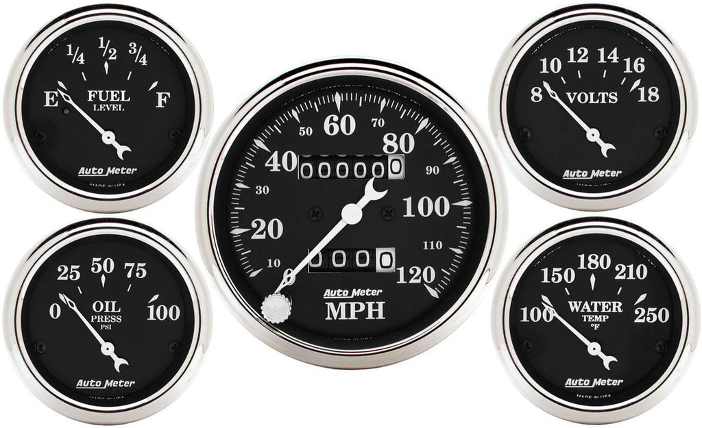 AUTOMETER 1708 O/T/B 5-Piece Gauge Kit