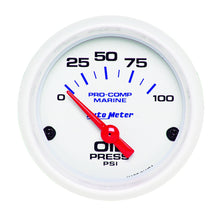 Load image into Gallery viewer, AUTOMETER 200758 2-1/16 Oil Pressure Gauge 0-100 PSI