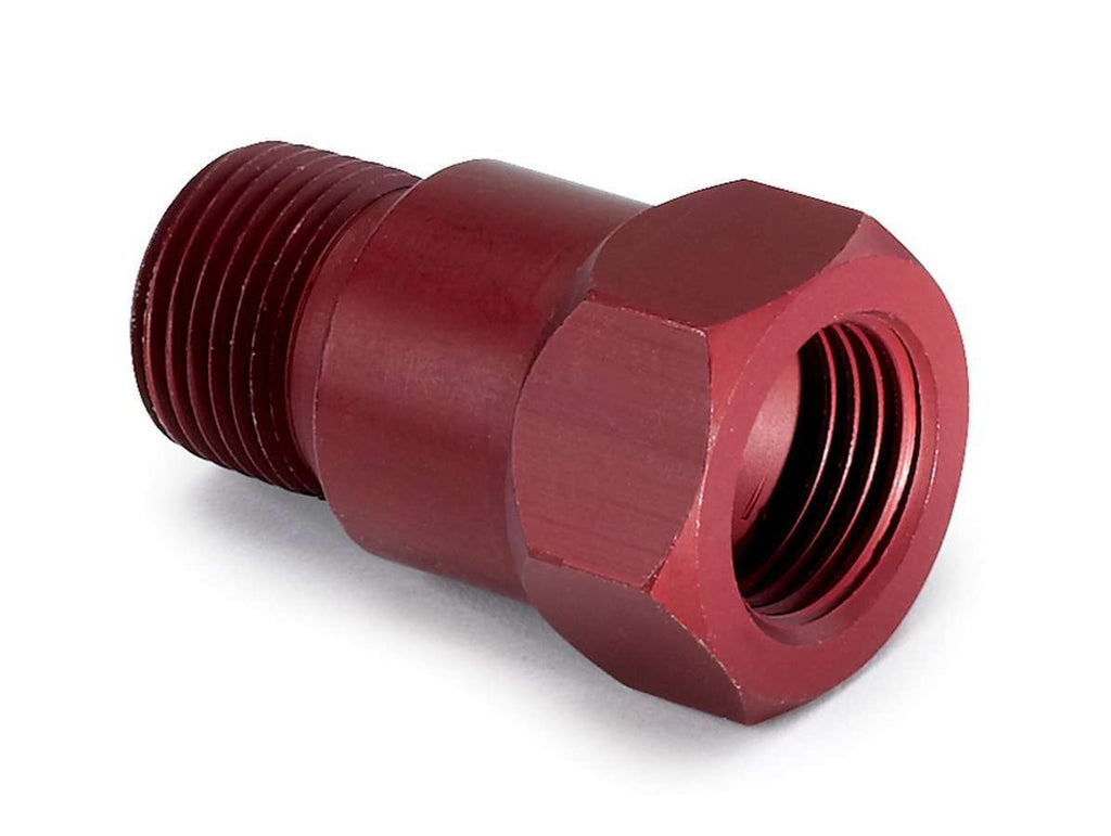 AUTOMETER 2272 3/8in Npt Aluminum Temp. Adapter Fitting - Red