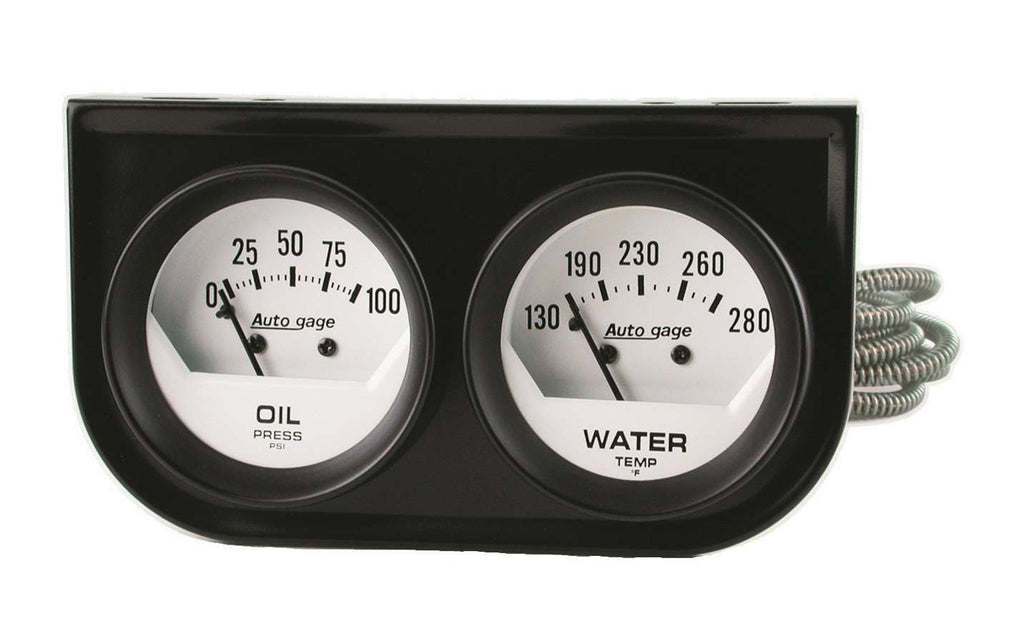 AUTOMETER 2323 2-1/16in Oil/Water Short Sweep Console