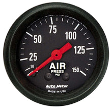 Load image into Gallery viewer, AUTOMETER 2620 2-1/16in Z-Series Air Pressure Gauge 0-150psi