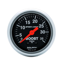 Load image into Gallery viewer, AUTOMETER 3304 2-1/16in Sport Comp 0-35 Boost Gauge