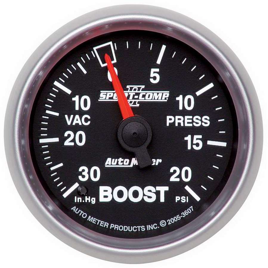 AUTOMETER 3607 2-1/16in S/C II Boost Gauge 30inhg/20psi