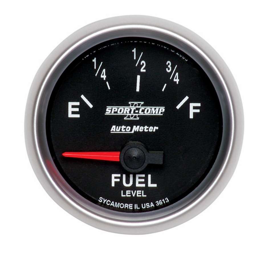 AUTOMETER 3613 2-1/16in S/C II Fuel Level Gauge 0-90ohms