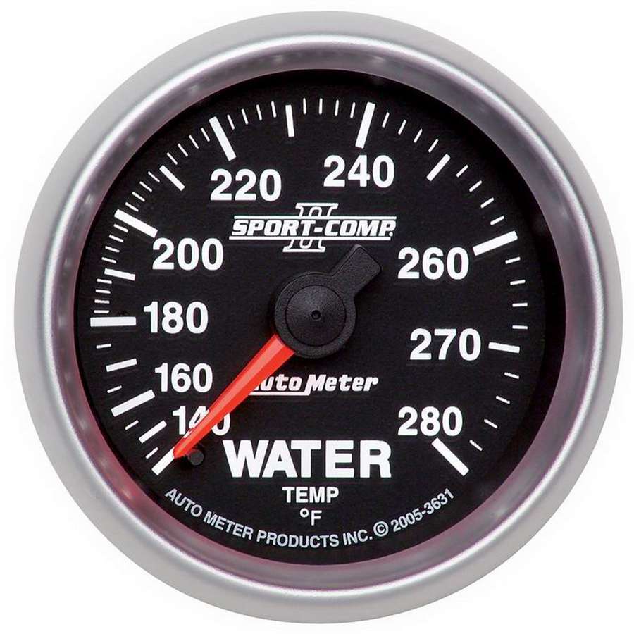 AUTOMETER 3631 2-1/16in S/C II Water Temp. Gauge 140-280