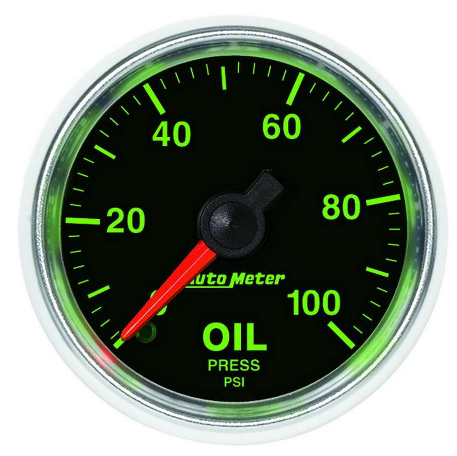 AUTOMETER 3821 2-1/16 GS Oil Pressure Gauge - 0-100psi