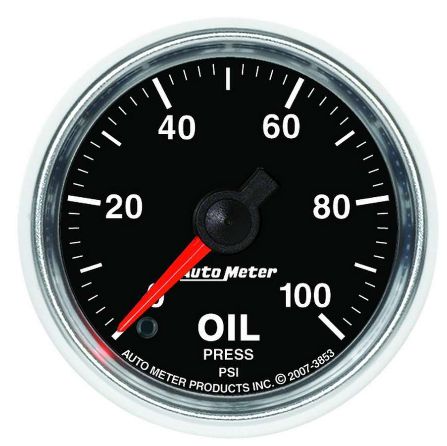 AUTOMETER 3853 2-1/16 GS Oil Pressure Gauge - 0-100psi