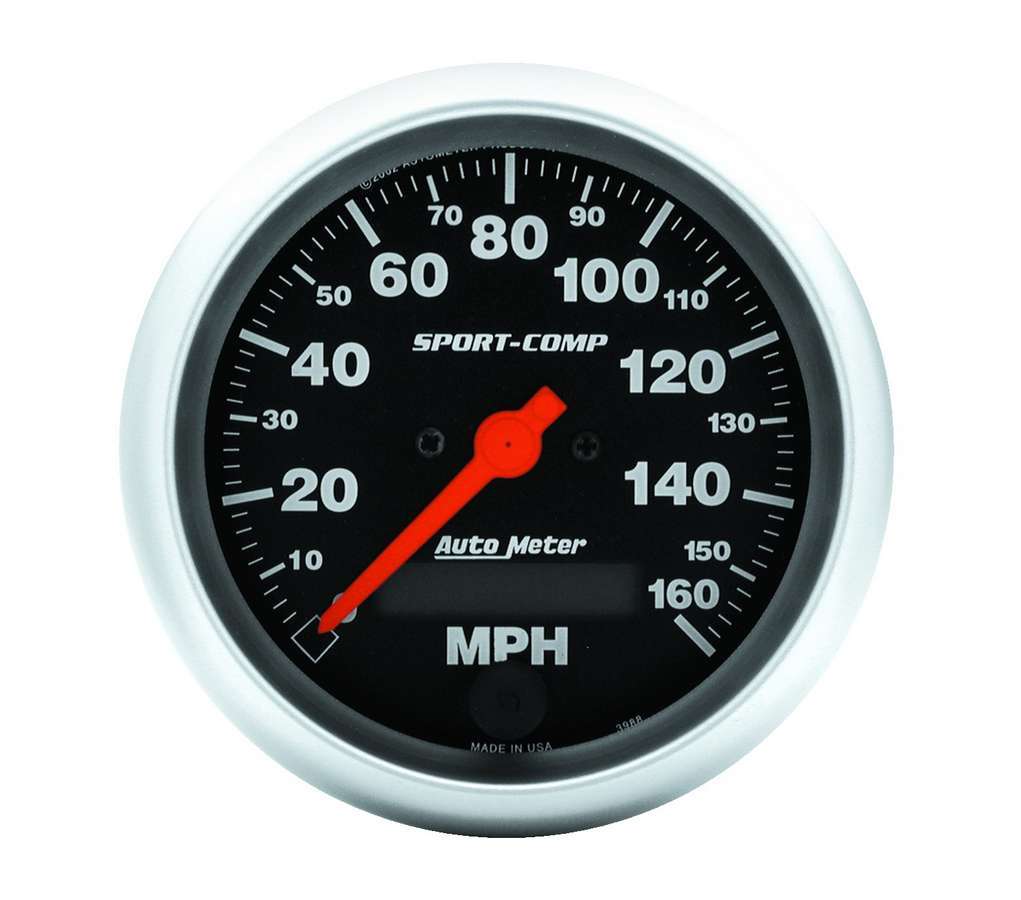 AUTOMETER 3988 3-3/8in S/C Electric Speedo - 160MPH