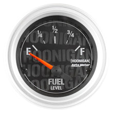 Load image into Gallery viewer, AUTOMETER 4316-09000 2-1/16in Fuel Level Gauge Hoonigan Series