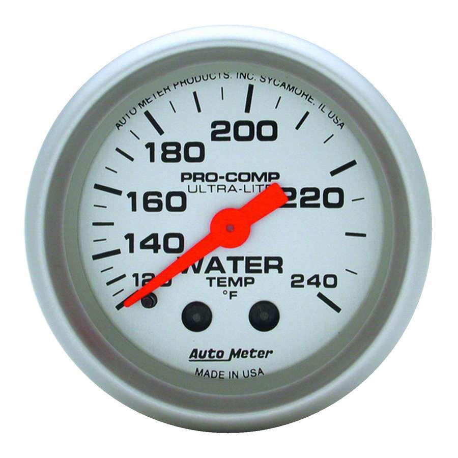 AUTOMETER 4333 2-1/16in U/L Water Temp Gauge 120-240