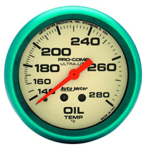 Load image into Gallery viewer, AUTOMETER 4541 2-5/8 Ultra-Nite Oil Temp Gauge 140-280