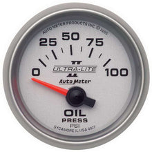 Load image into Gallery viewer, AUTOMETER 4927 2-1/16in U/L II Oil Pressure Gauge 0-100psi