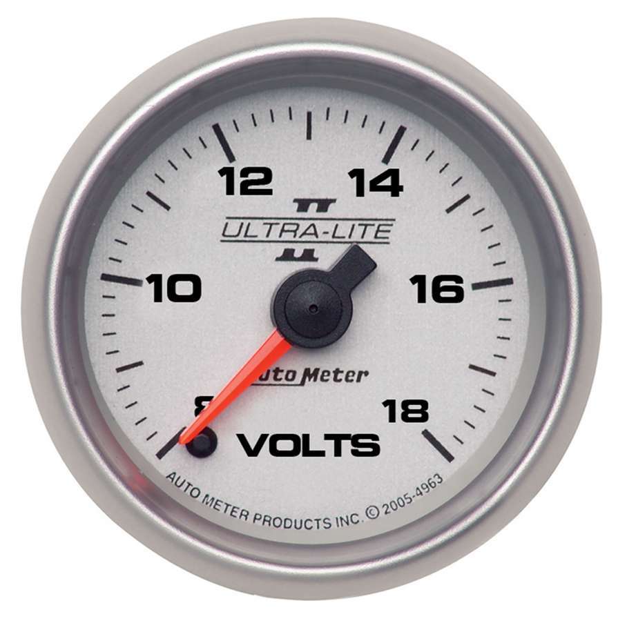 AUTOMETER 4991 2-1/16 U/L II Voltmeter 8-18 Full Sweep