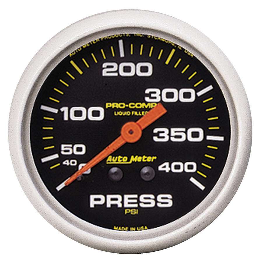 AUTOMETER 5424 2-5/8 P/C Pressure Gauge 0-400psi