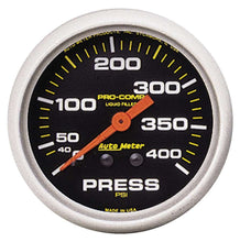 Load image into Gallery viewer, AUTOMETER 5424 2-5/8 P/C Pressure Gauge 0-400psi