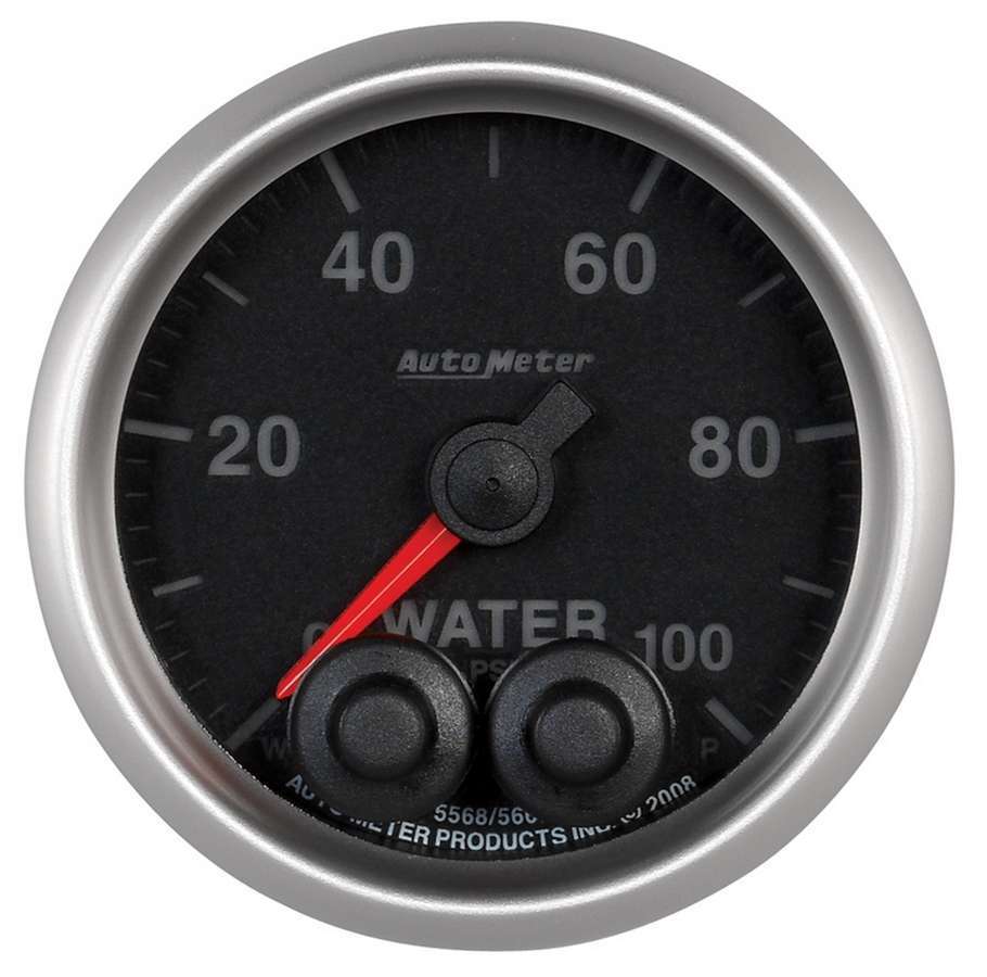 AUTOMETER 5668 2-1/16 E/S Water Press. Gauge - 0-100psi