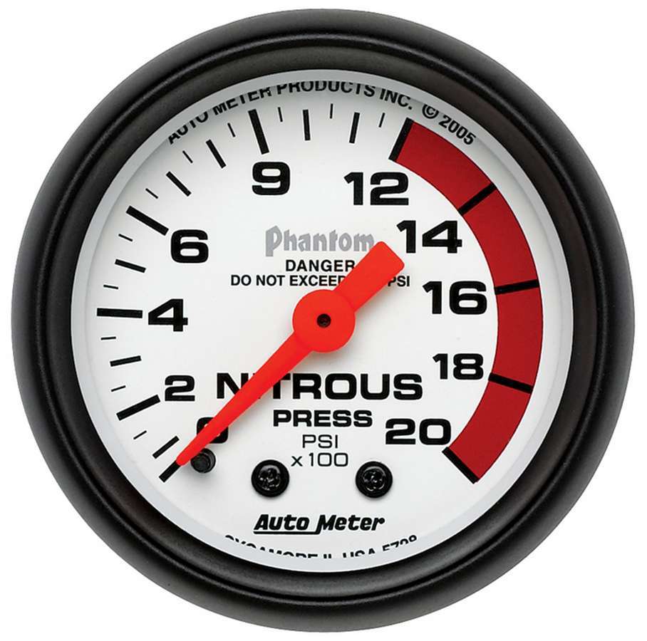 AUTOMETER 5728 2-1/16in Phantom Nitrous Pressure Gauge