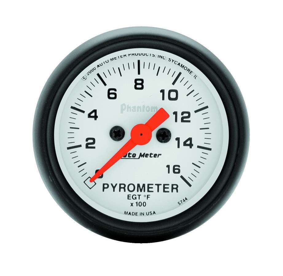 AUTOMETER 5744 2-1/16in Phantom EGT Pyrometer Kit 0-1600