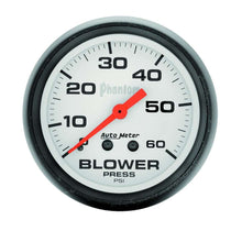 Load image into Gallery viewer, AUTOMETER 5802 2-5/8in Phantom Blower Press. Gauge 0-60