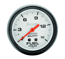 Load image into Gallery viewer, AUTOMETER 5810 2-5/8in Phantom Fuel Press. Gauge 0-15psi