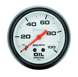 AUTOMETER 5821 2-5/8in Phantom Oil Pressure Gauge 0-100psi