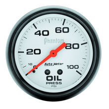 Load image into Gallery viewer, AUTOMETER 5827 2-5/8in Phantom Oil Pressure Gauge 0-100psi