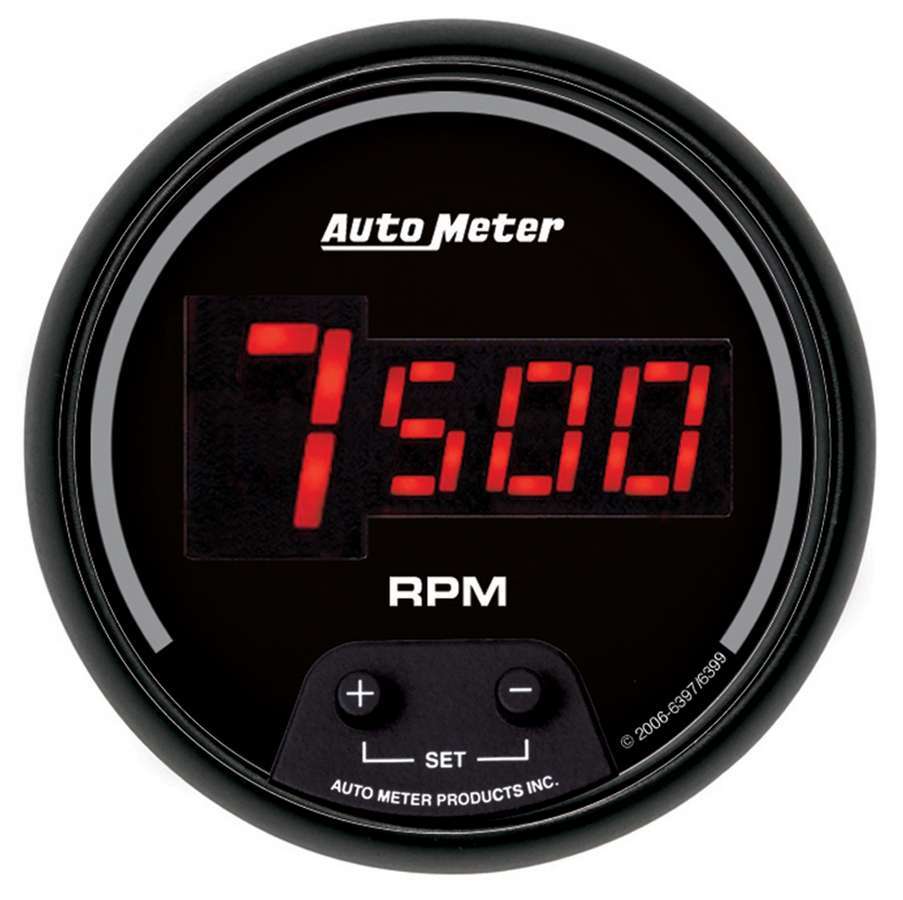 AUTOMETER 6397 3-3/8in DG/B In-Dash Tachometer