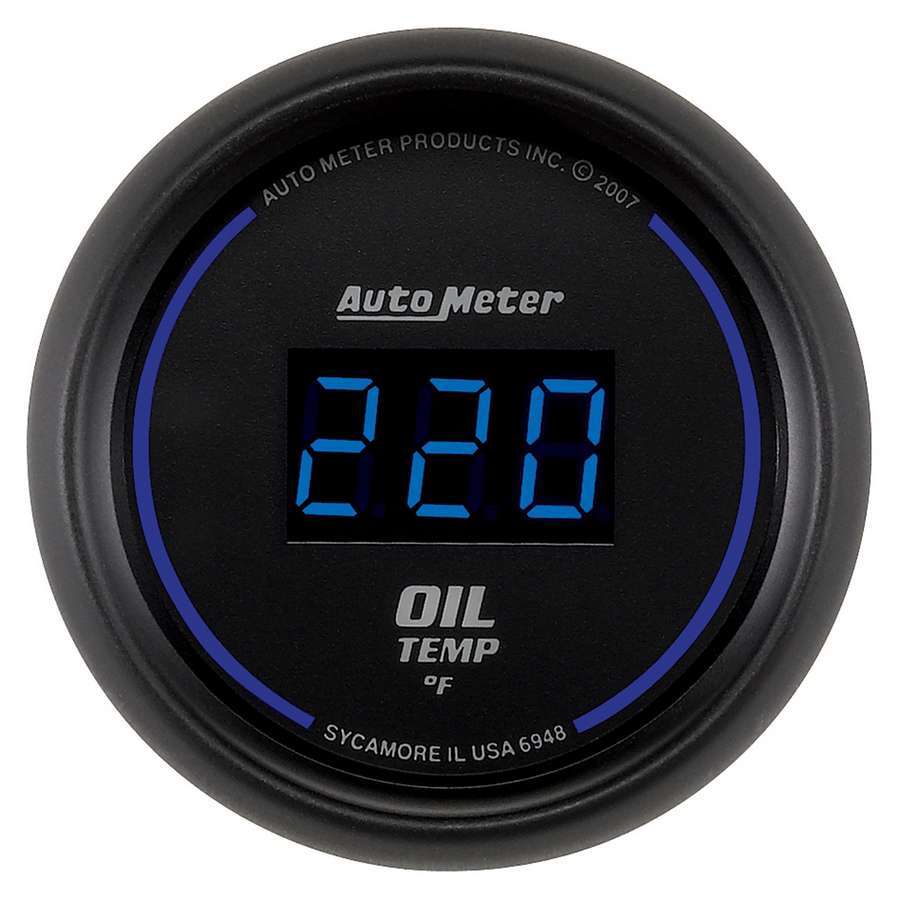 AUTOMETER 6948 2-1/16in Cobalt Oil Temp Gauge  Digital 340F