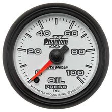 Load image into Gallery viewer, AUTOMETER 7553 2-1/16in P/S II Oil Pressure Gauge 0-100psi