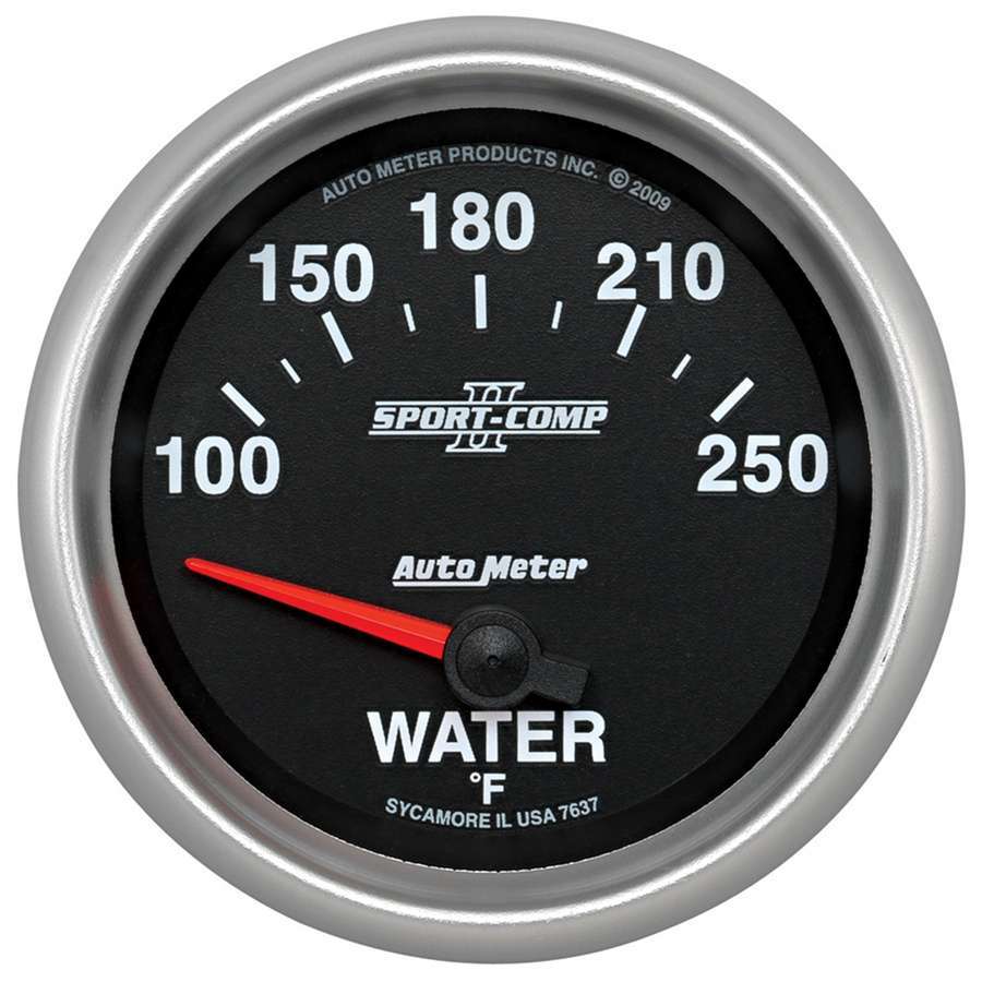 AUTOMETER 7637 S/C II Water Temp Gauge 2-5/8 100-250F Electric