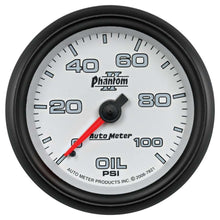 Load image into Gallery viewer, AUTOMETER 7821 2-5/8 Phantom II Oil Pressure Gauge 0-100psi