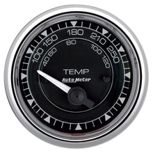 Load image into Gallery viewer, AUTOMETER 9737 2/16 Chrono Chrome Gauge Temp  100-250 Degree