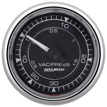 Load image into Gallery viewer, AUTOMETER 9759 2/16 Chrono Chrome Gauge Vac/Boost  30HG/30PSI