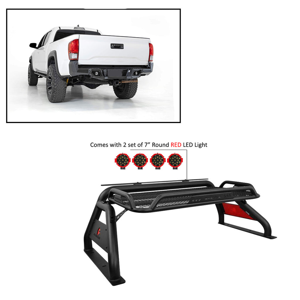 Black Horse Off Road ATRB-TOTAB-PLR Atlas Roll Bar Kit for Select Toyota Tacoma