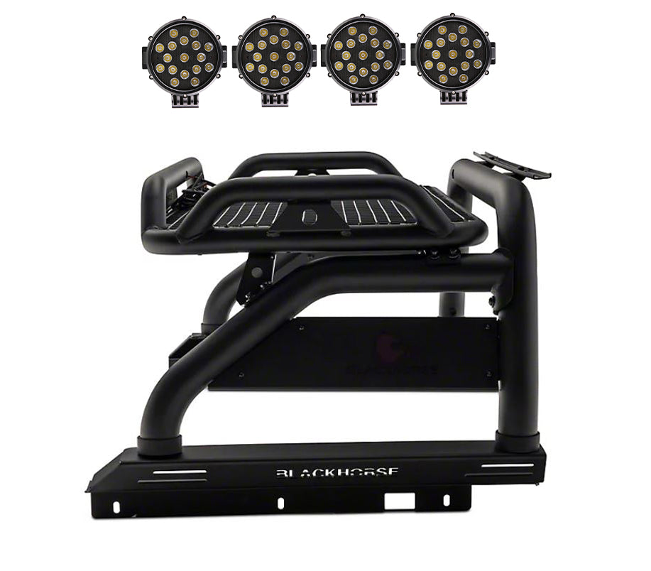 Black Horse Off Road ATRB5BK-PLB Atlas Roll Bar Kit for Select Chevrolet Colorado, GMC Canyon